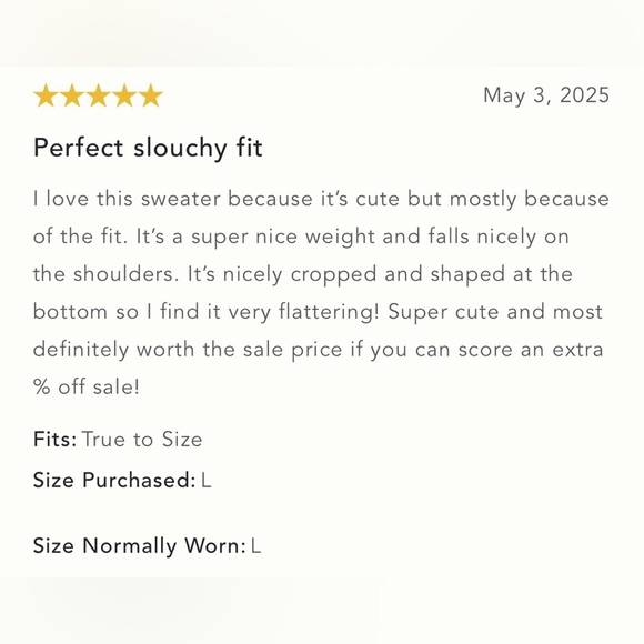 NWT Size L - Daily Practice Cotton Le Tour Crop Crew-Neck Sweater - Picture 13 of 16